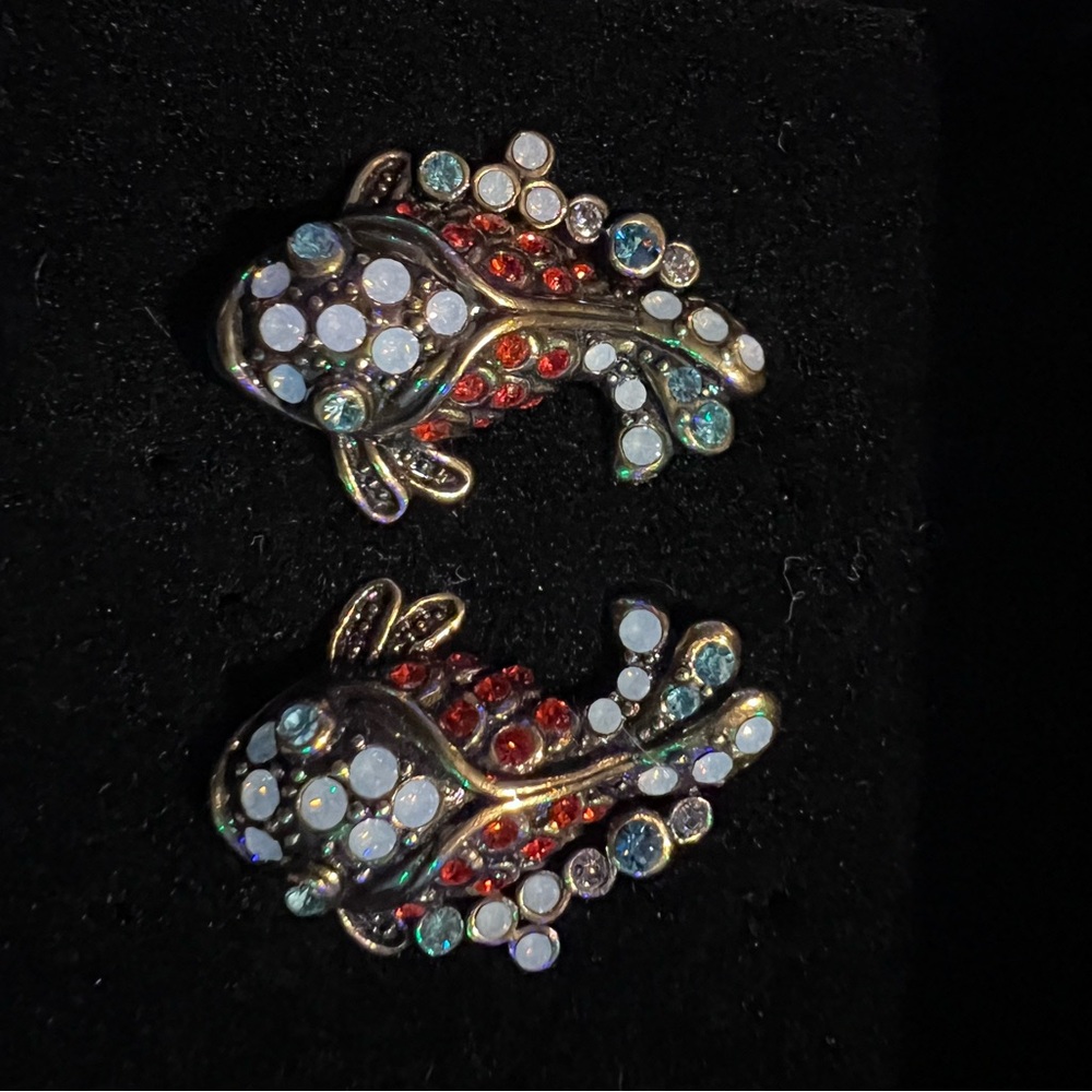 HEIDI DAUS Colorful Rhinestone Fish earring Set - Picture 4 of 4